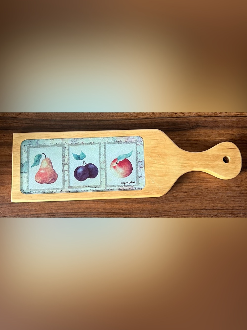 Wooden Fruit-Panel Serving Paddle - Natural - Picture 1 of 3